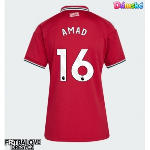 Manchester United Amad Diallo #16 Dámské Domácí Dres 2026-27 Krátký Rukáv Manchester United Amad Diallo #16 Dámské Domácí Dres 2026-27 Krátký Rukáv